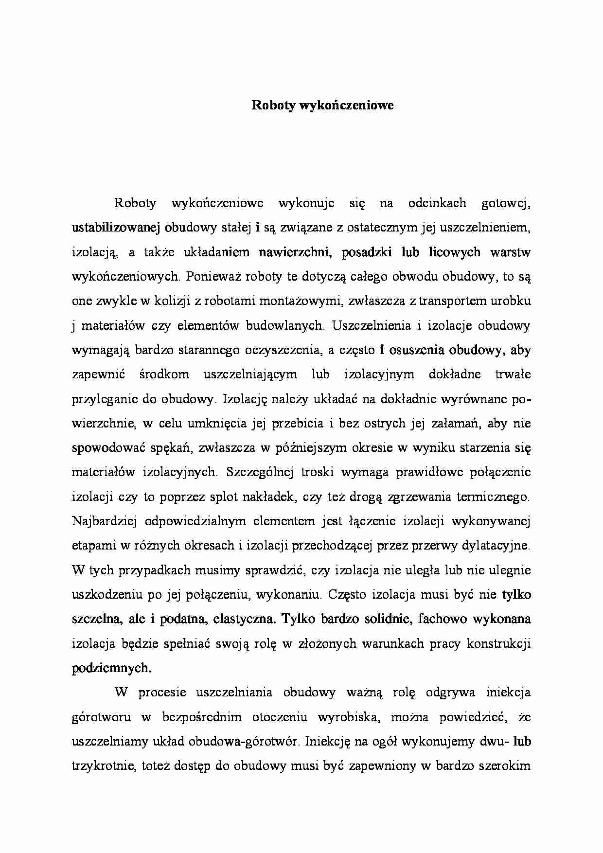 Roboty wykończeniowe - strona 1