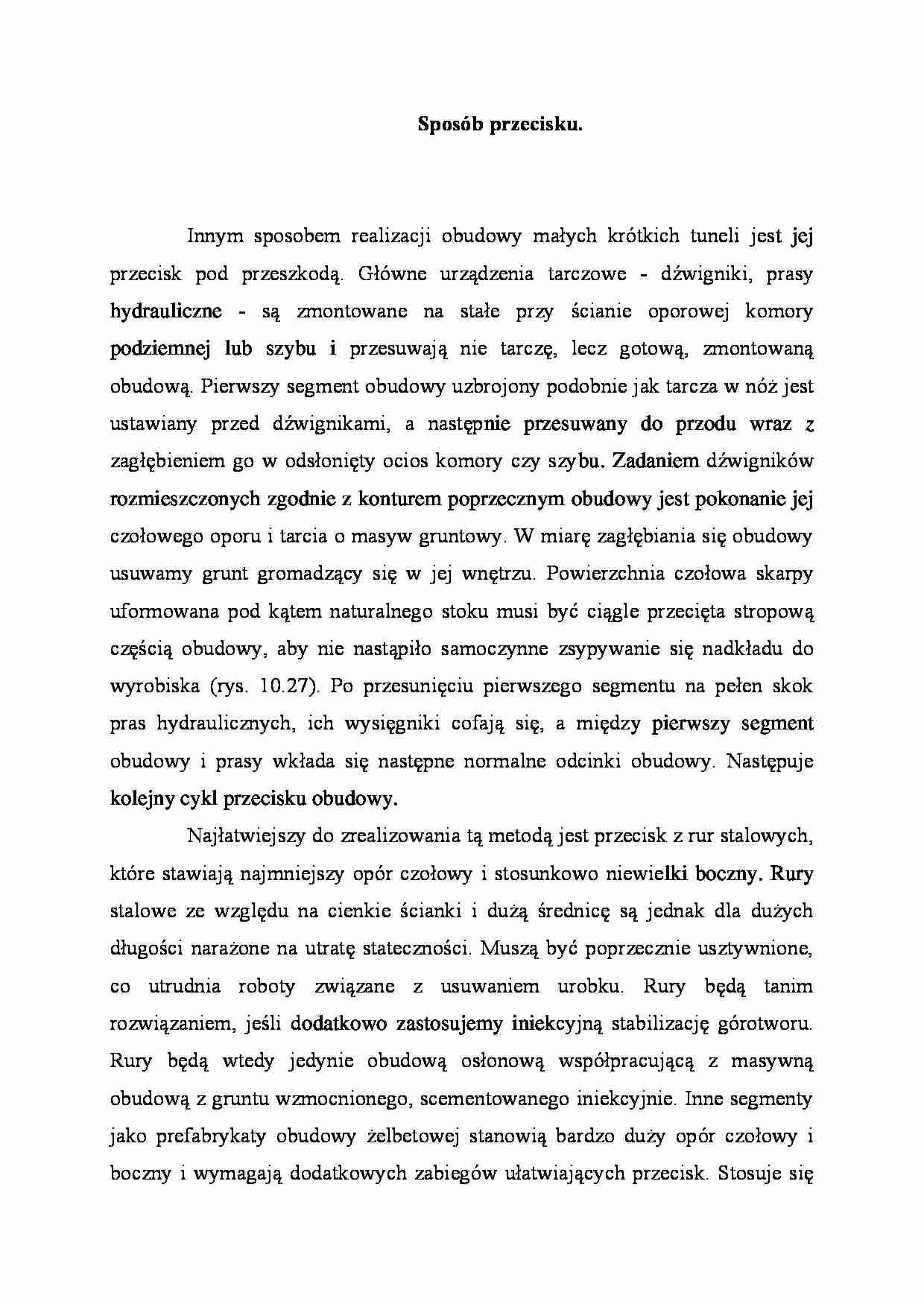 Sposób przecisku - strona 1