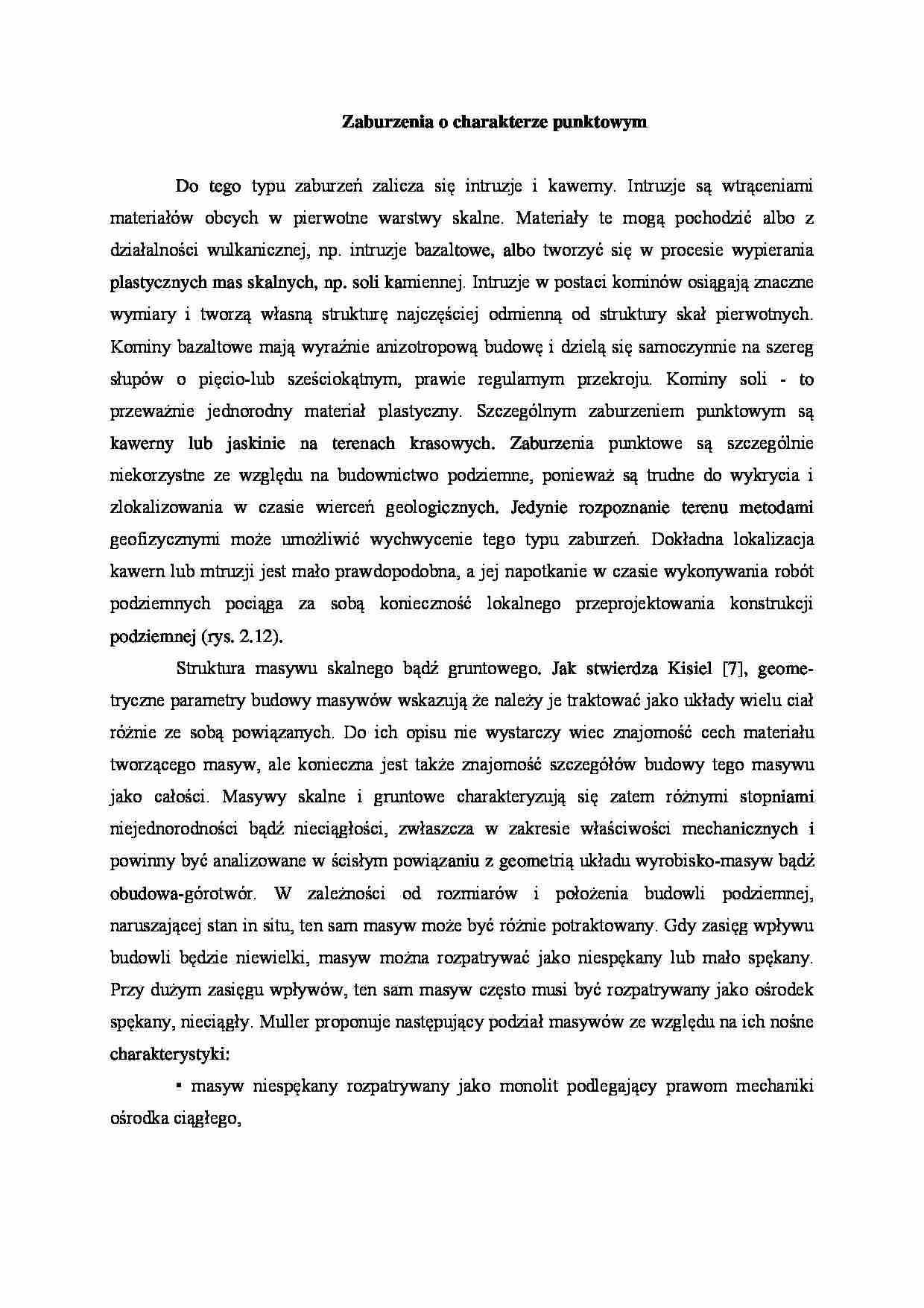 Zaburzenia o charakterze punktowym - strona 1