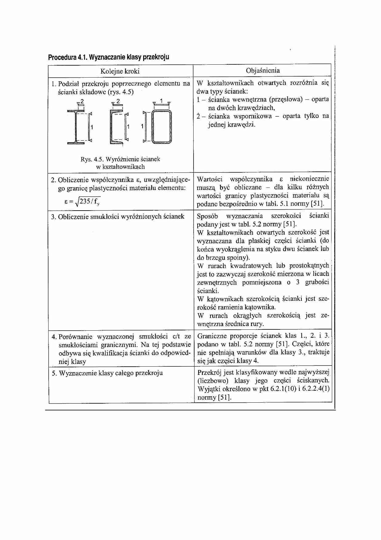 Wyznaczanie klasy przekroju - strona 1