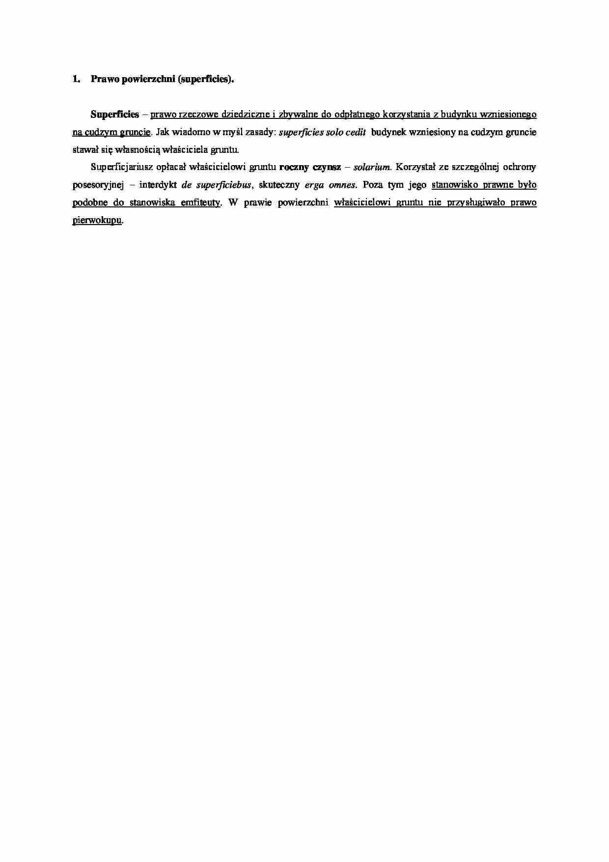 Prawo powierzchni- opracowanie - strona 1