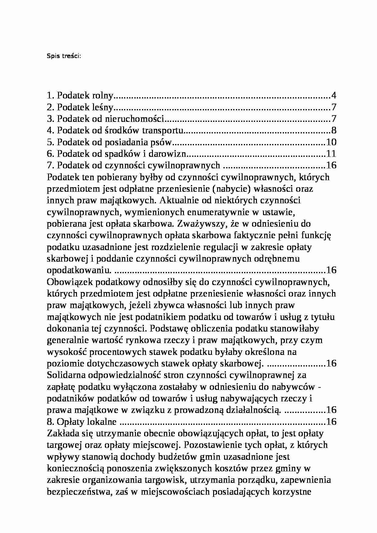 Podatki i opłaty loklane - strona 1