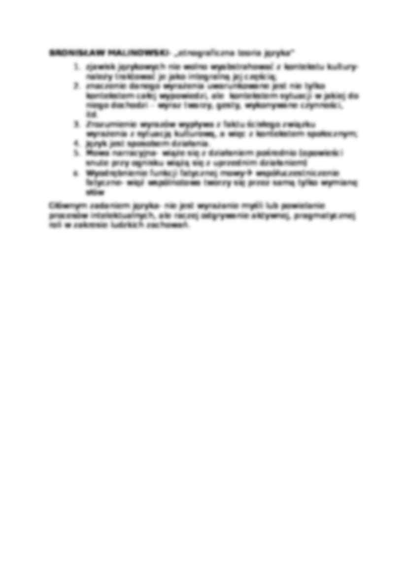 RELACJE MIĘDZY JĘZYKIEM A KULTURĄ W UJĘCIU C. LEVI-STRAUSSA I B. MALINOWSKIEGO - strona 2