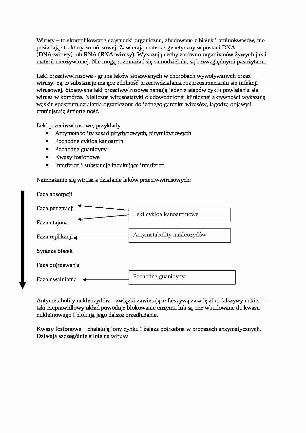 Leczenie przeciwwirusowe - wykład - strona 1