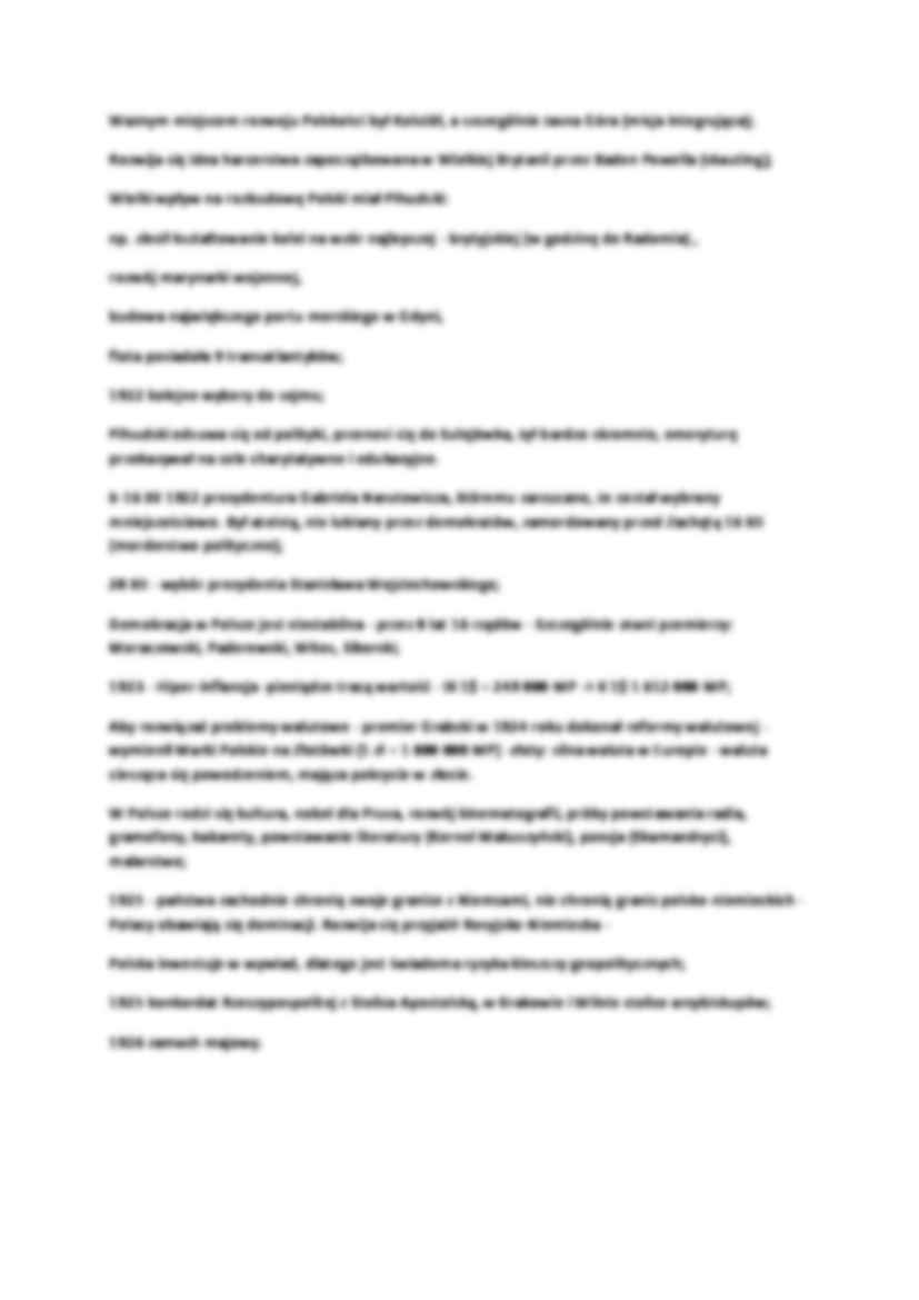 Polska po odzyskaniu niepodległości-opracowanie - strona 2