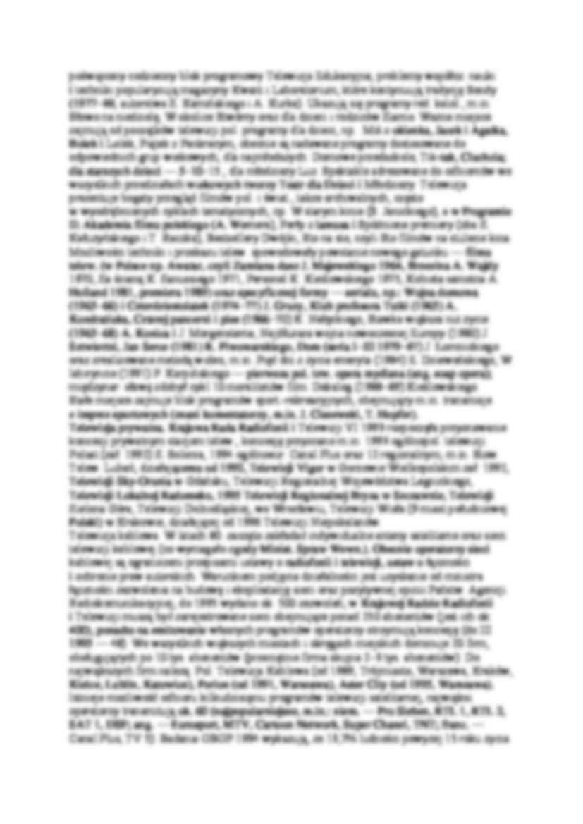  Historia mediów i dziennikarstwa- telewizja w Polsce - strona 3