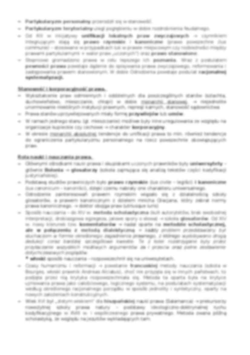 System i źródła prawa sądowego w średniowieczu i w czasach wczesnonowożytnych-opracowanie - strona 2