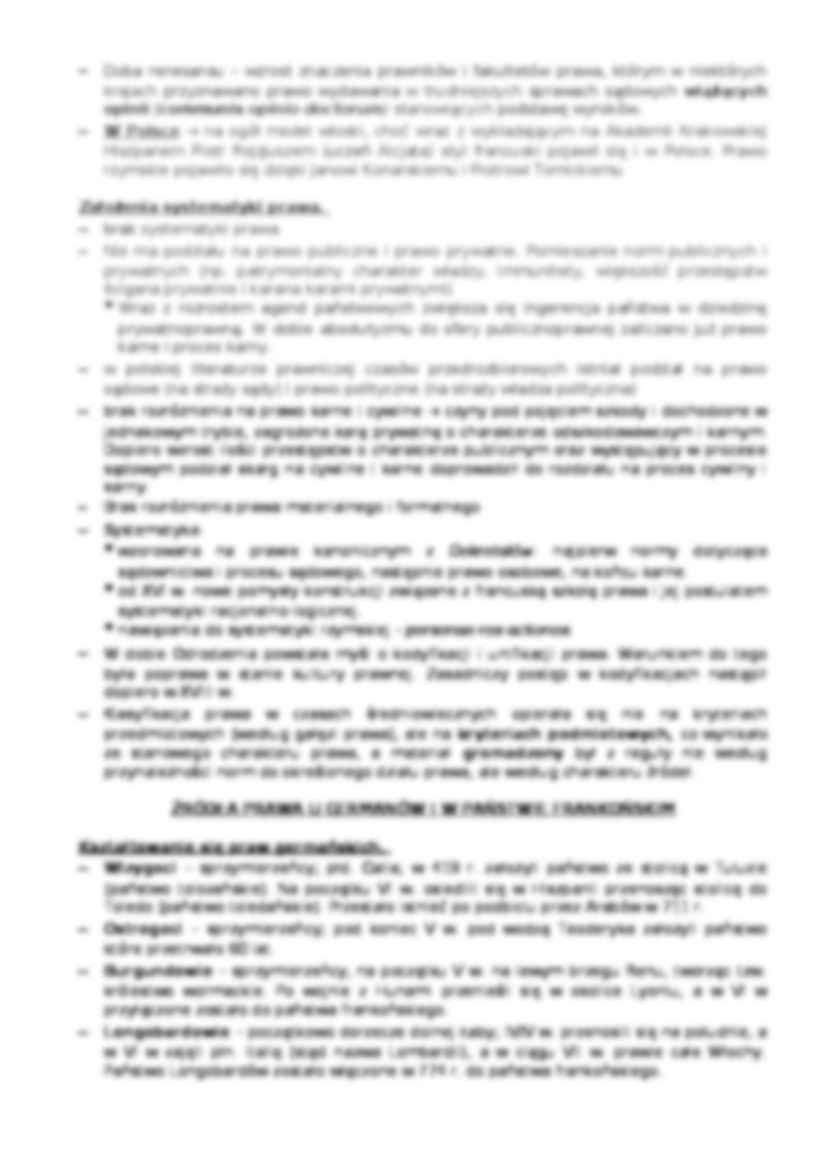 System i źródła prawa sądowego w średniowieczu i w czasach wczesnonowożytnych-opracowanie - strona 3