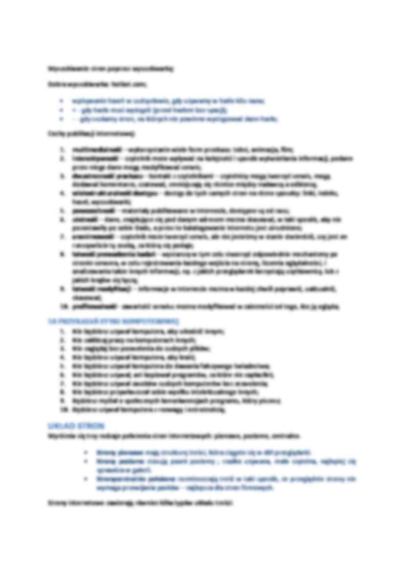 Strony internetowe-opracowanie - strona 2