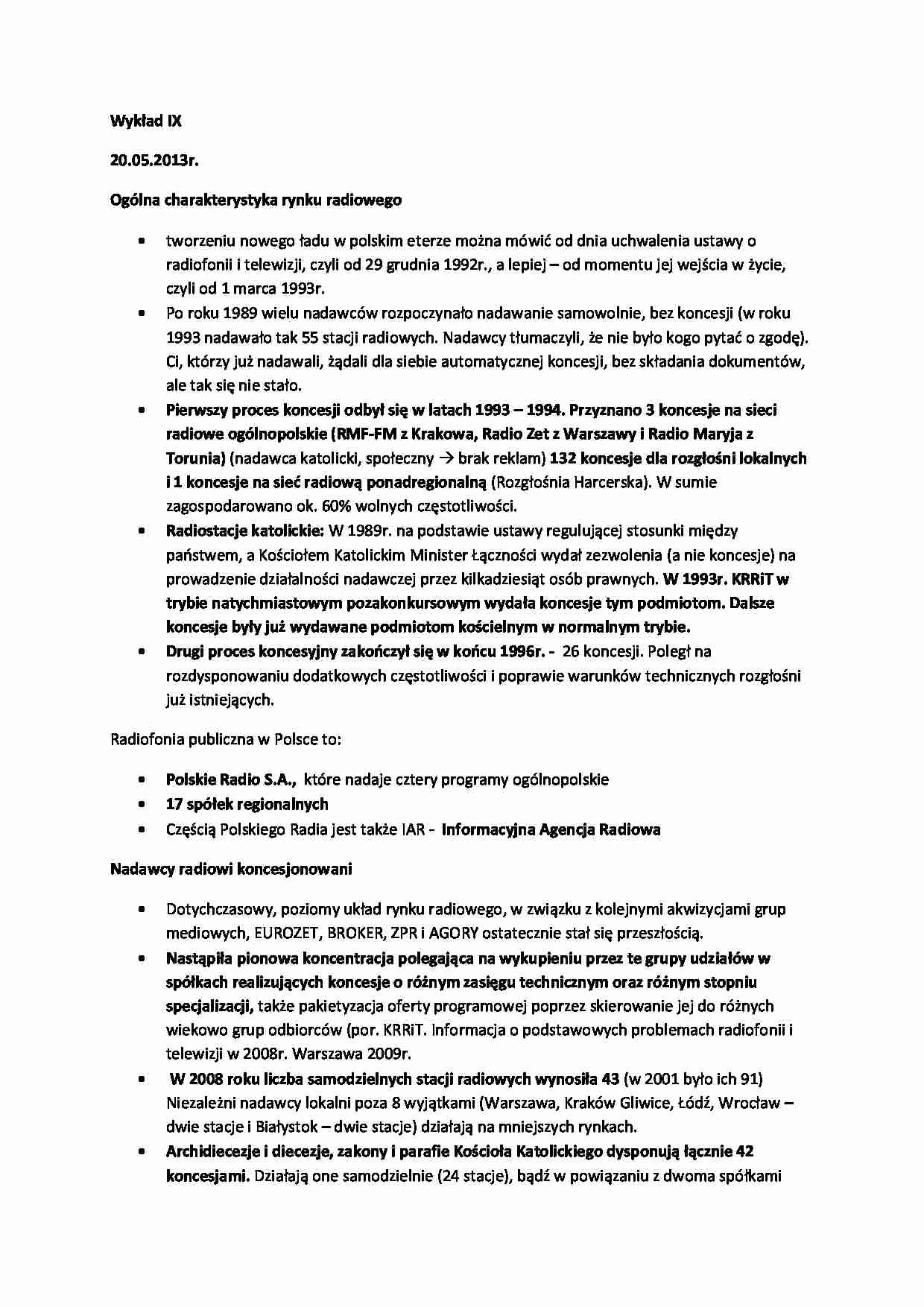 Radio i platformy cyfrowe-wykład - strona 1