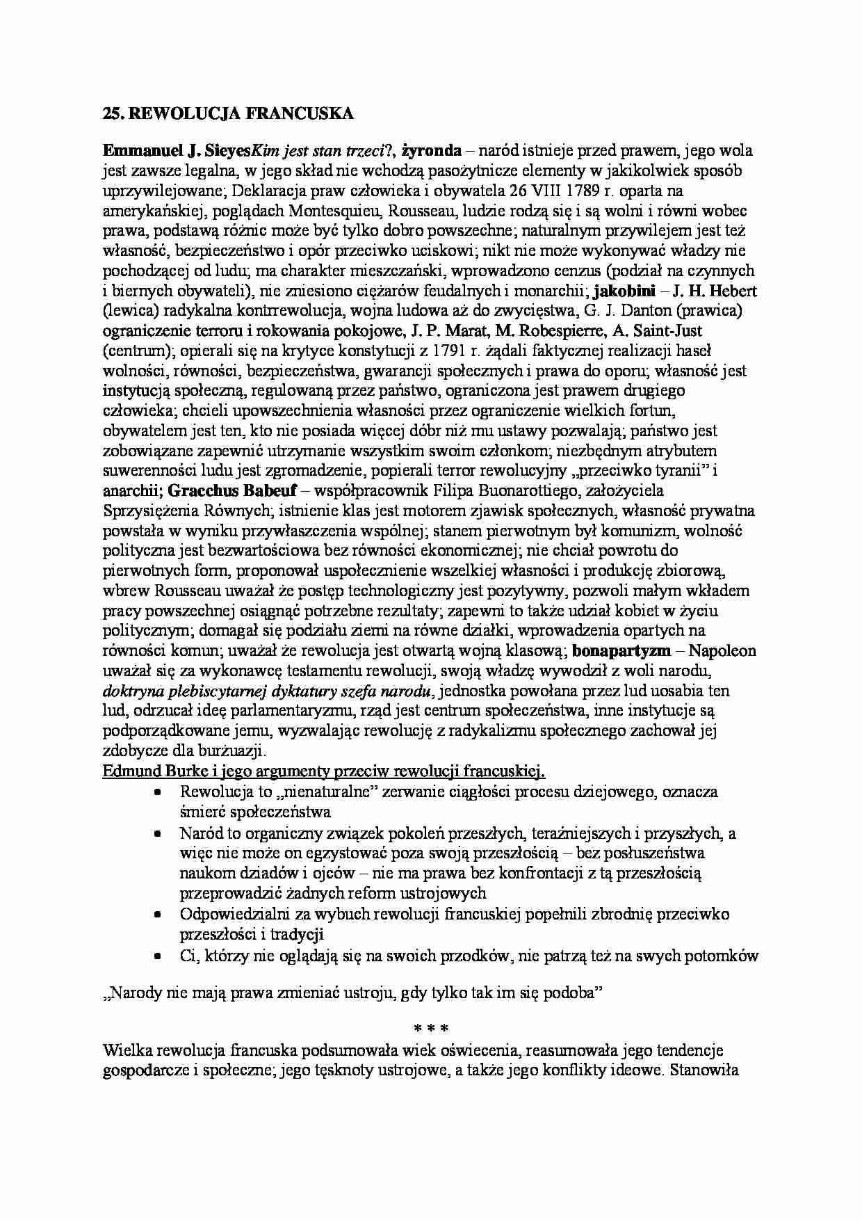 Doktryny-zagadnienie rewolucja francuska - strona 1