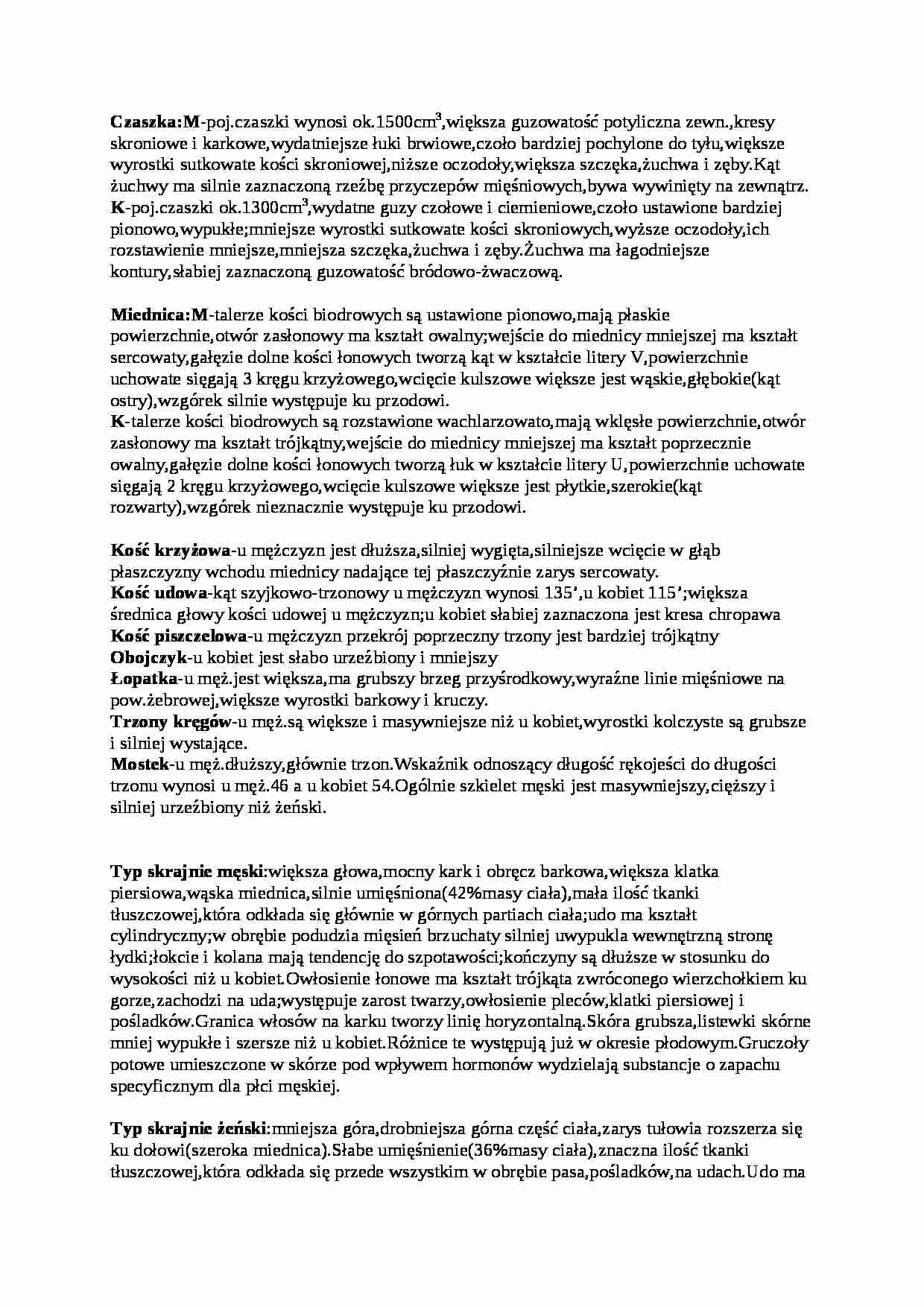 Ściąga Antropologia - strona 1