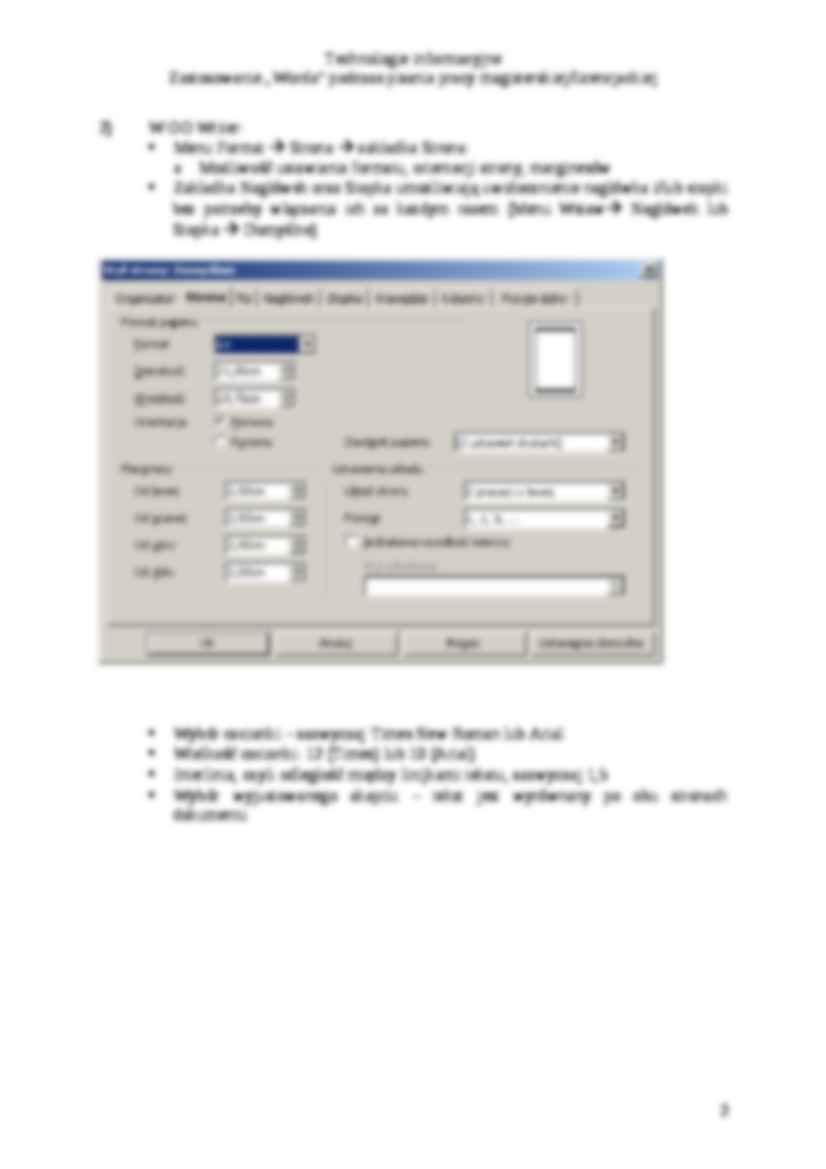 Schemat z zajęć praktycznych nr 1 wykorzystanie Worda i Writera - strona 2