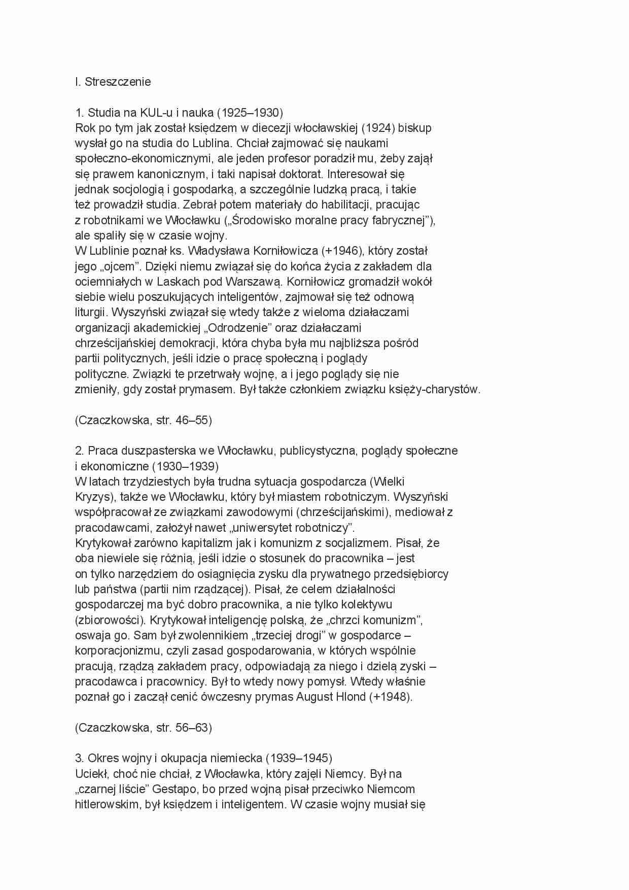  Studia na KUL-u i nauka -wykład - strona 1