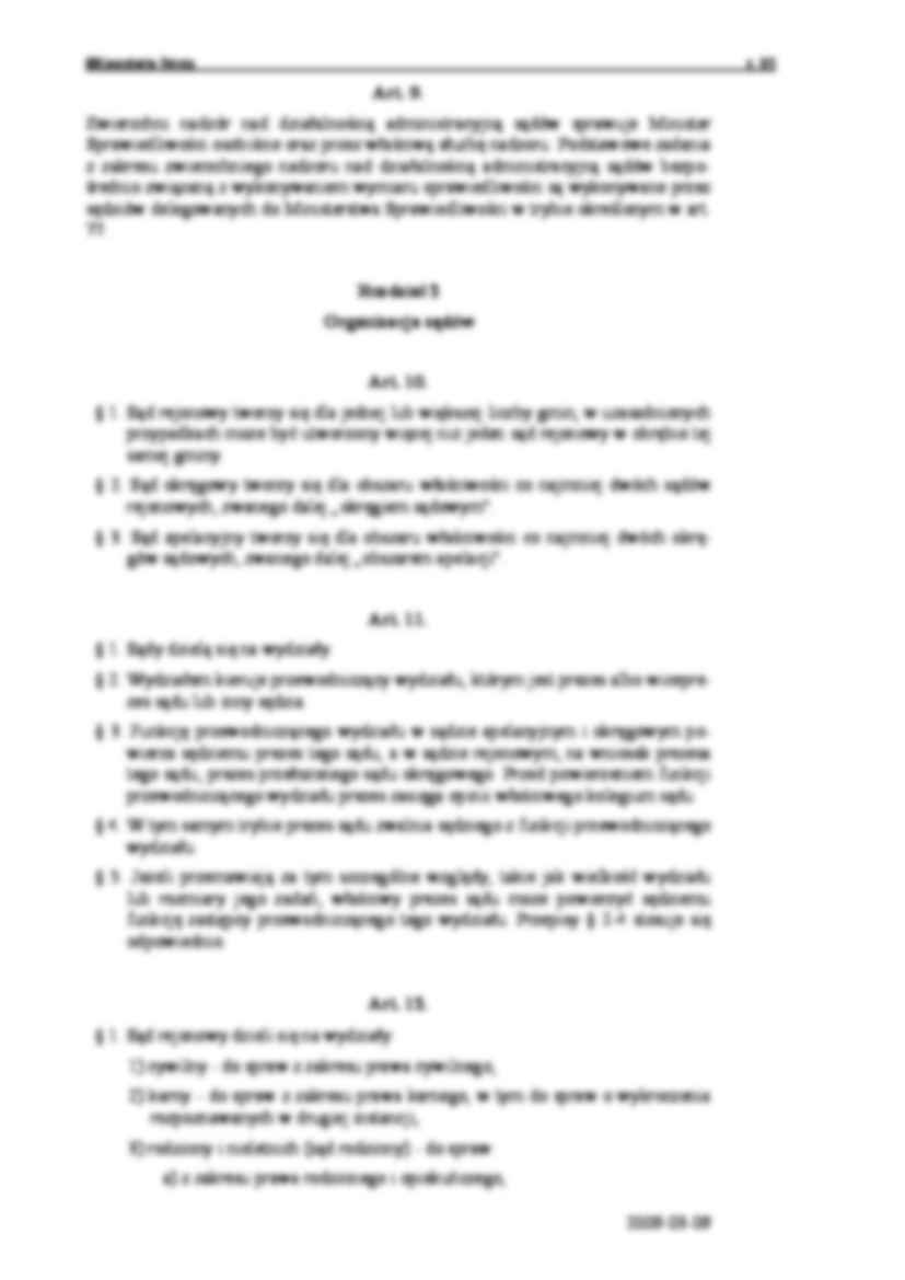 Prawo o ustroju sądów powszechnych-opracowanie - strona 3