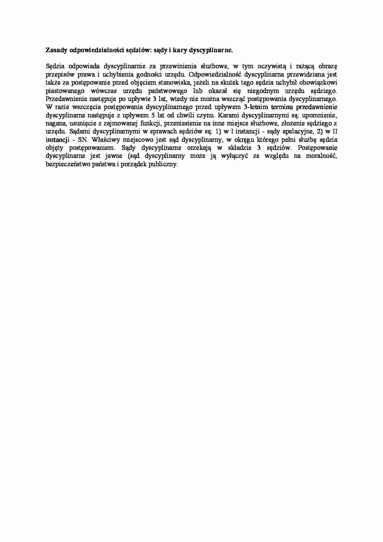  Zasady odpowiedzialności sędziów-opracowanie - strona 1