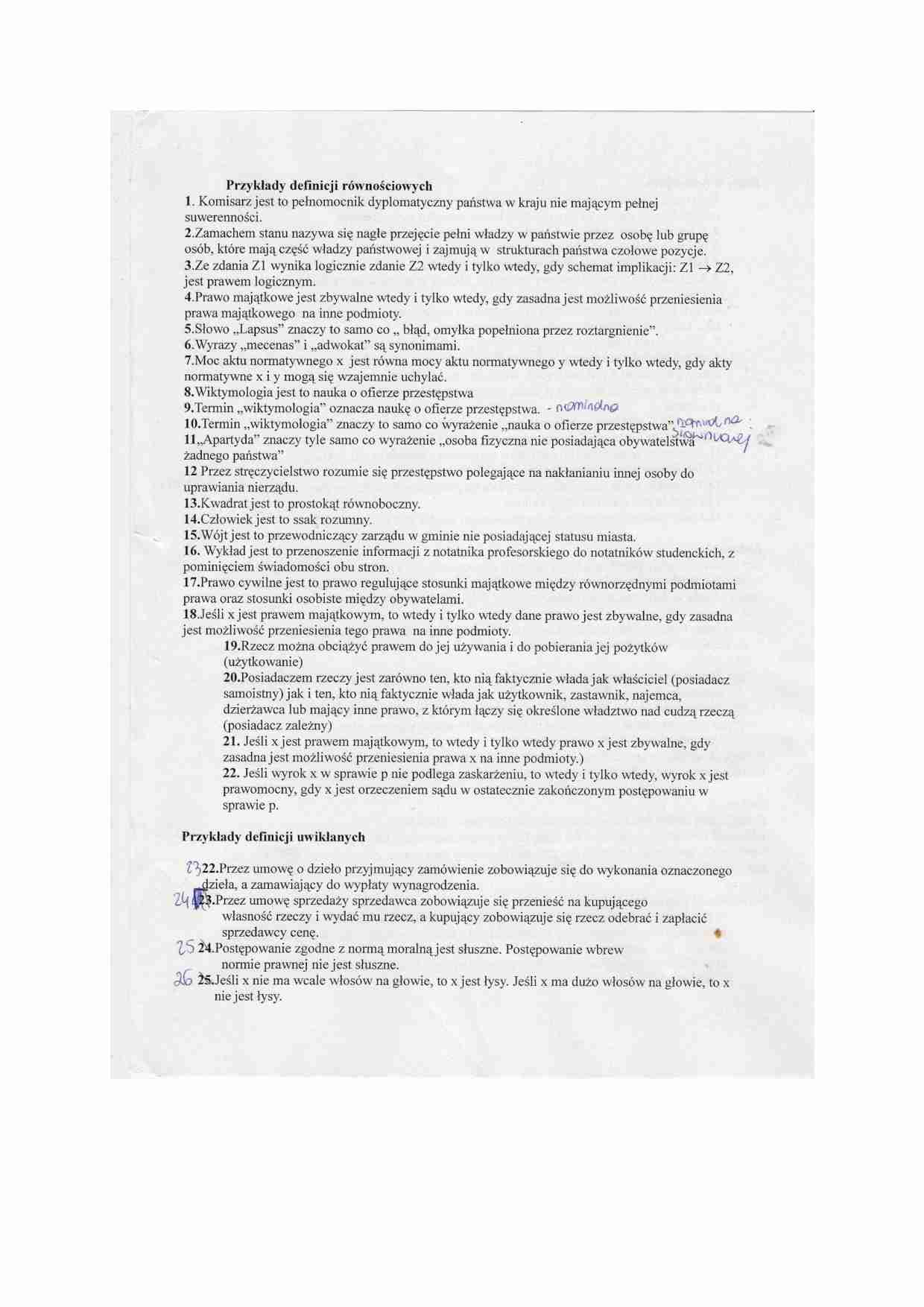 Przykłady definicji i błędy-opracowanie - strona 1