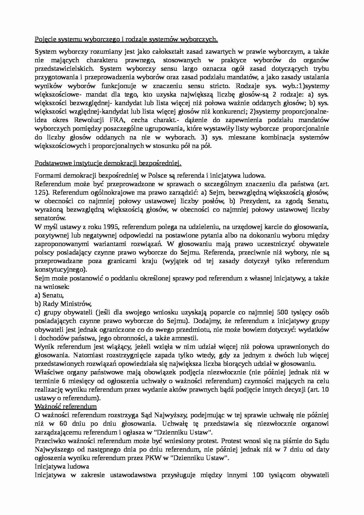  Skrypt z prawa konstytucyjnego - strona 1