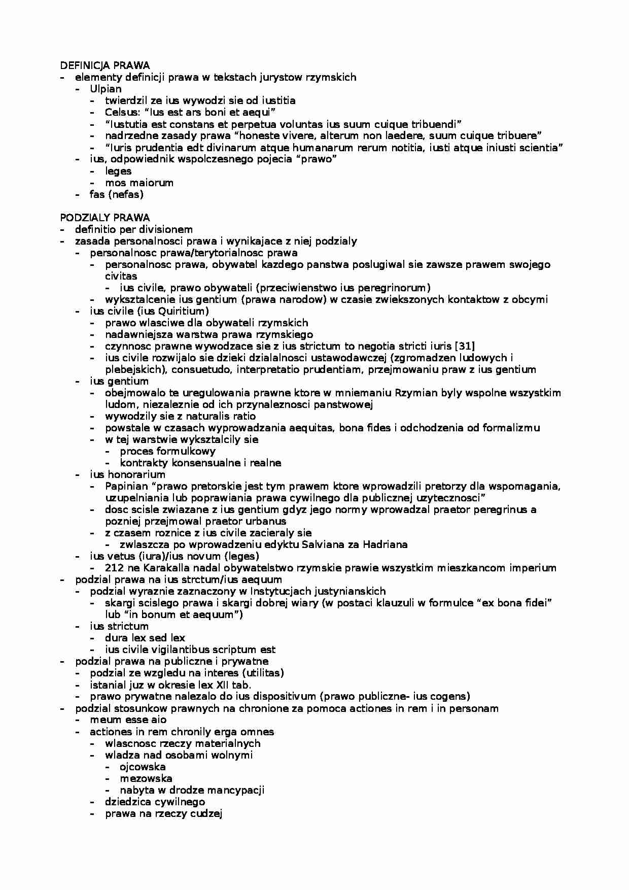Prawo rzymskie-podstawy - strona 1