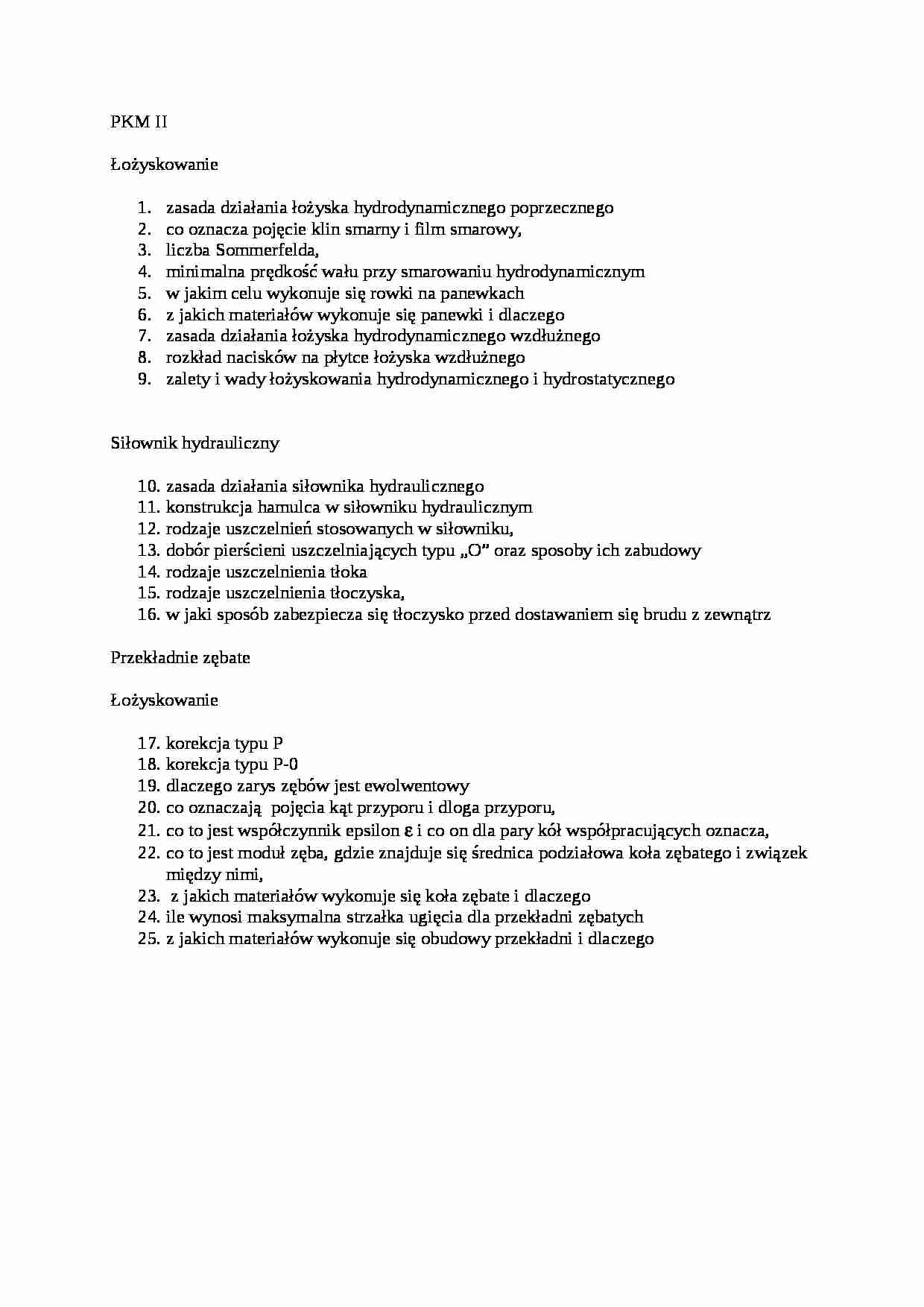 Podstawy konstrukcji maszyn-pytania - strona 1