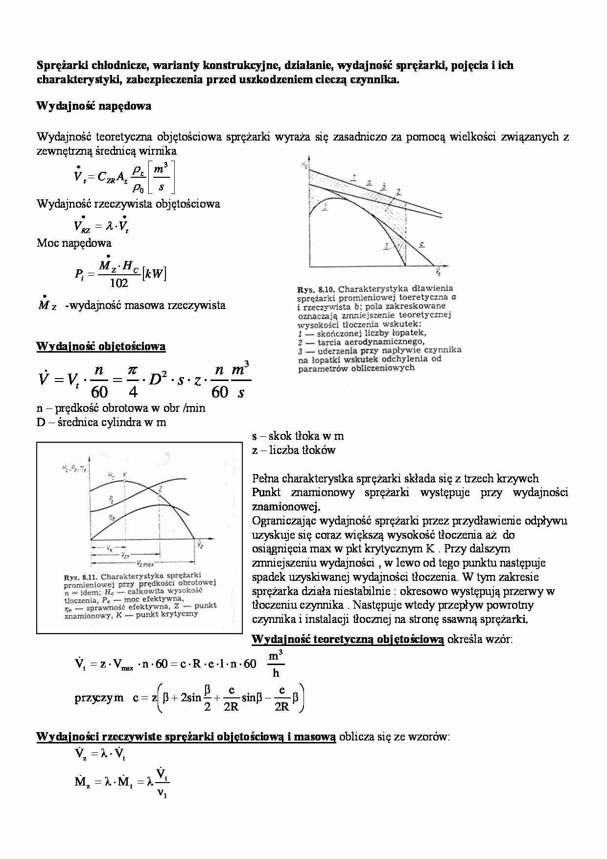 Sprężarki chłodnicze-opracowanie - strona 1
