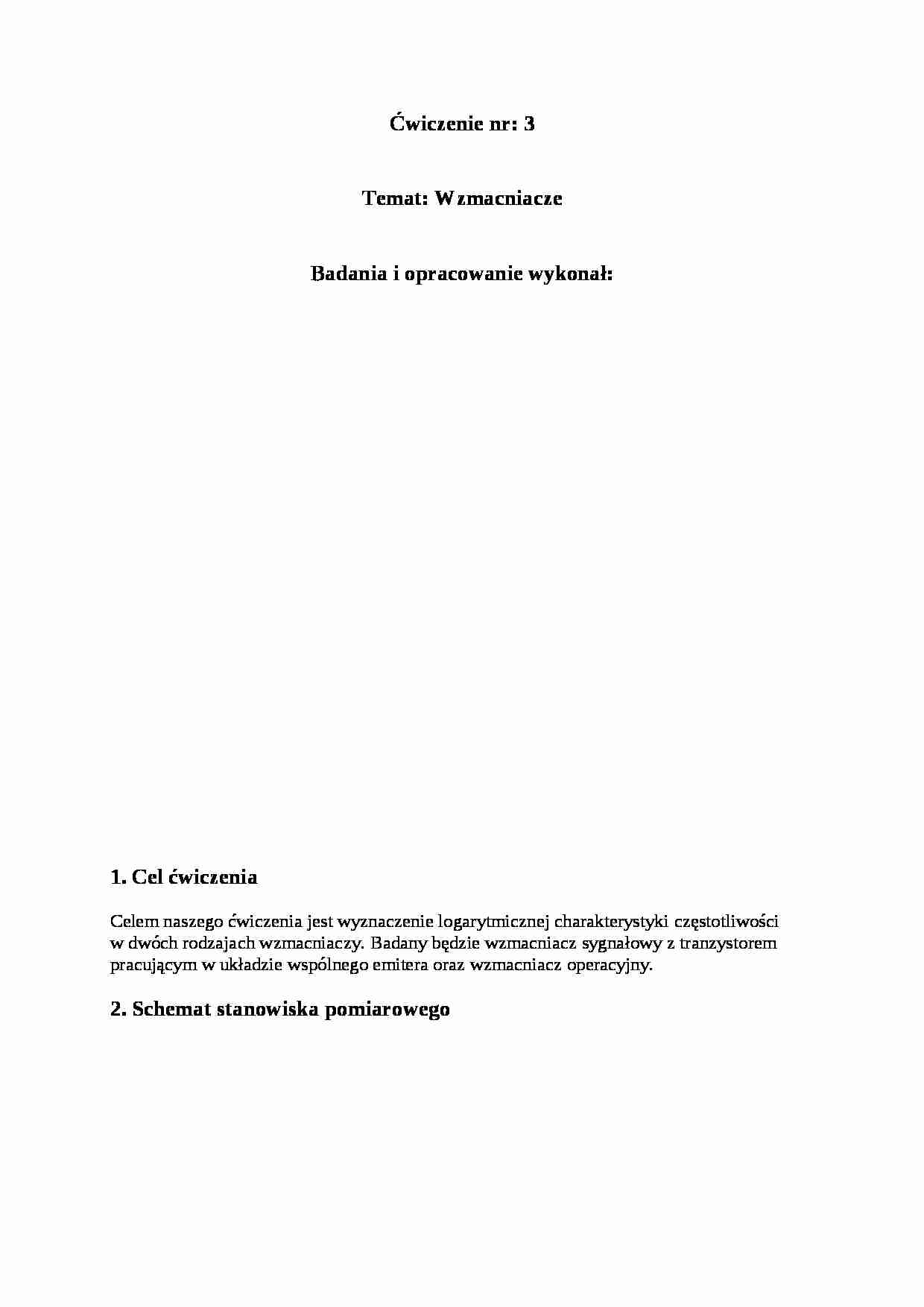 Wzmacniacze-opracowanie - strona 1