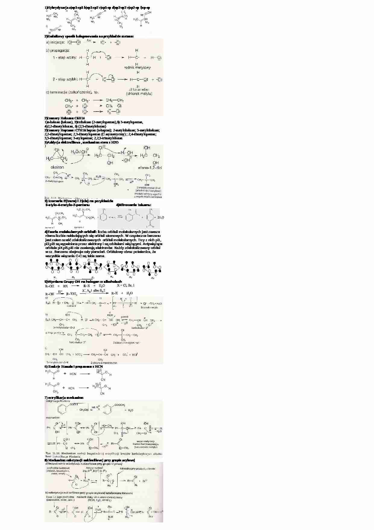 Chemia organiczna - egzamin - Izomery - strona 1