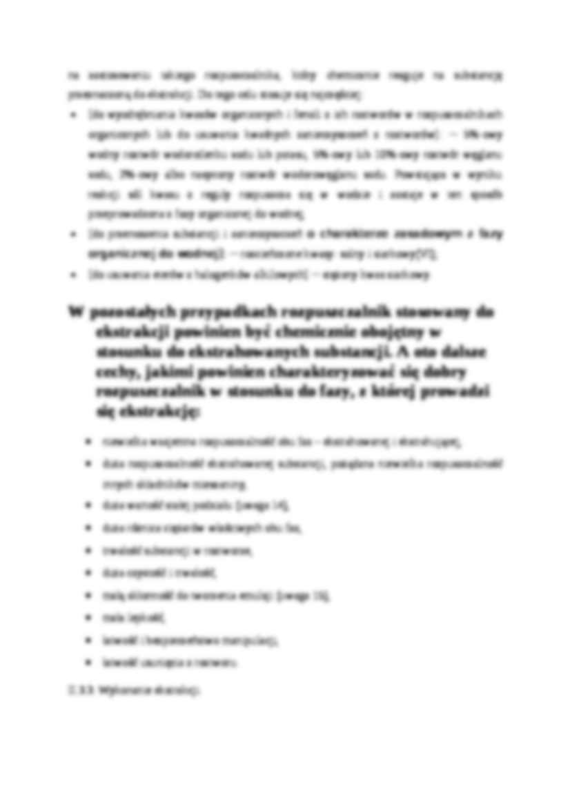 Ekstrakcja - wykład - Ekstrakcja substancji stałych w aparacie Soxhleta  - strona 2