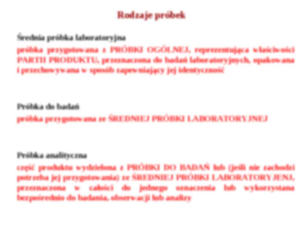 Rodzaje próbek produktów - prezentacja - strona 2