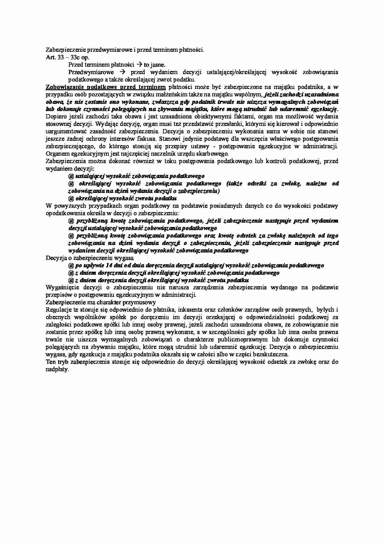 zabezpieczenie przedwymiarowe i przed terminem - omówienie - strona 1