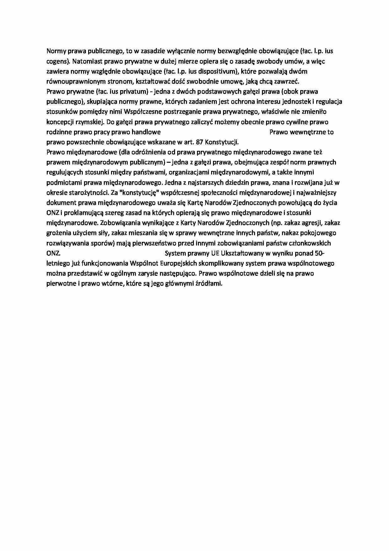 charakter norm prawnych - omówienie - strona 1