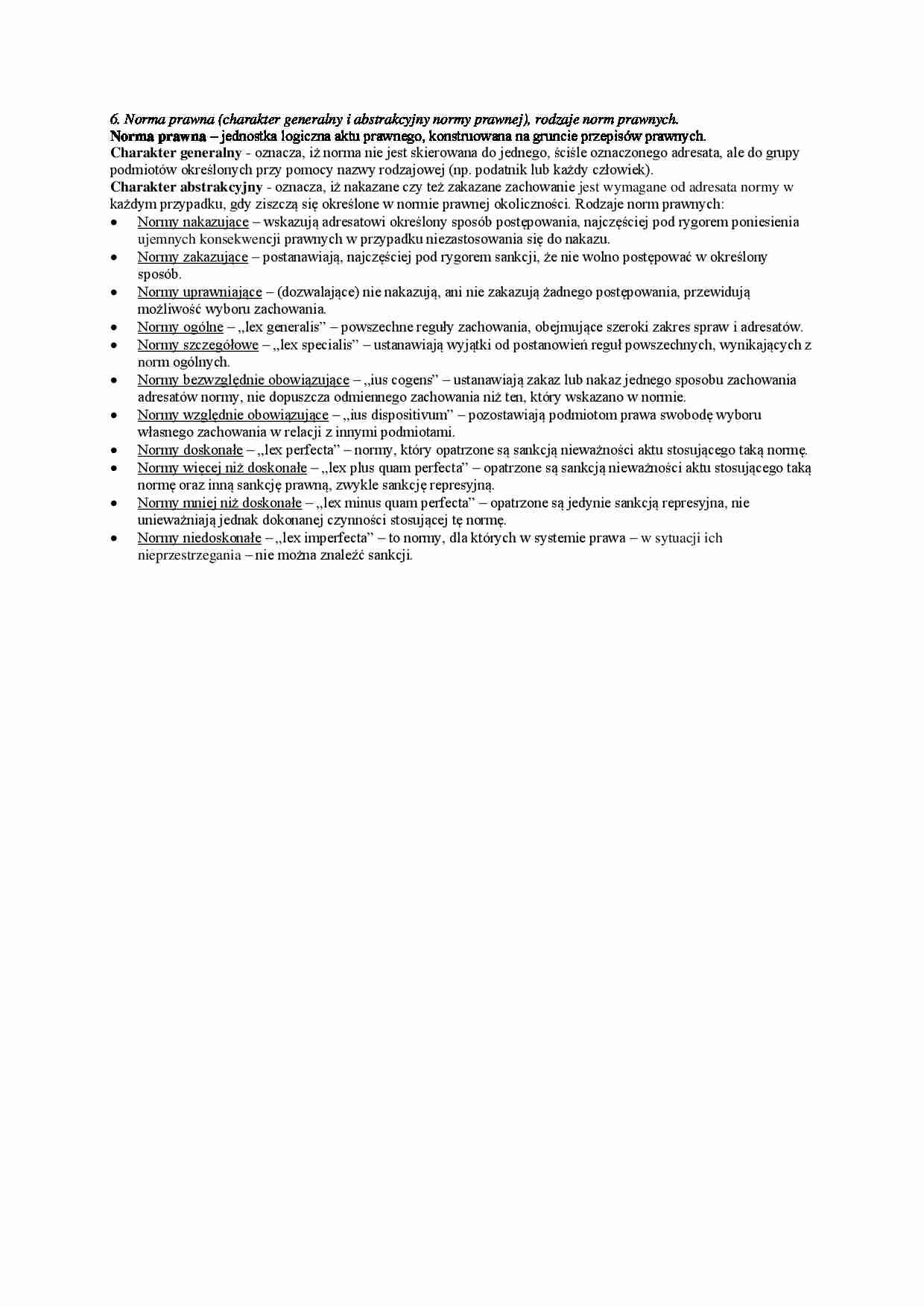 Norma prawna - omówienie - strona 1