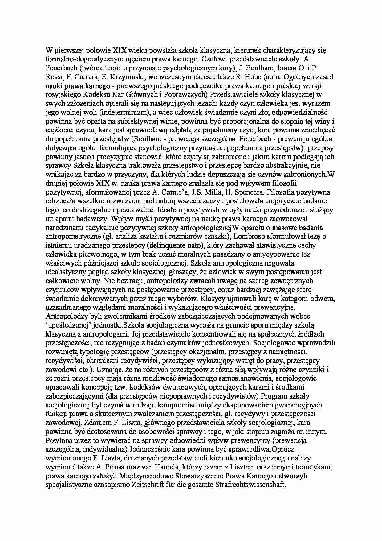 szkoły prawoznawstwa - omówienie - strona 1