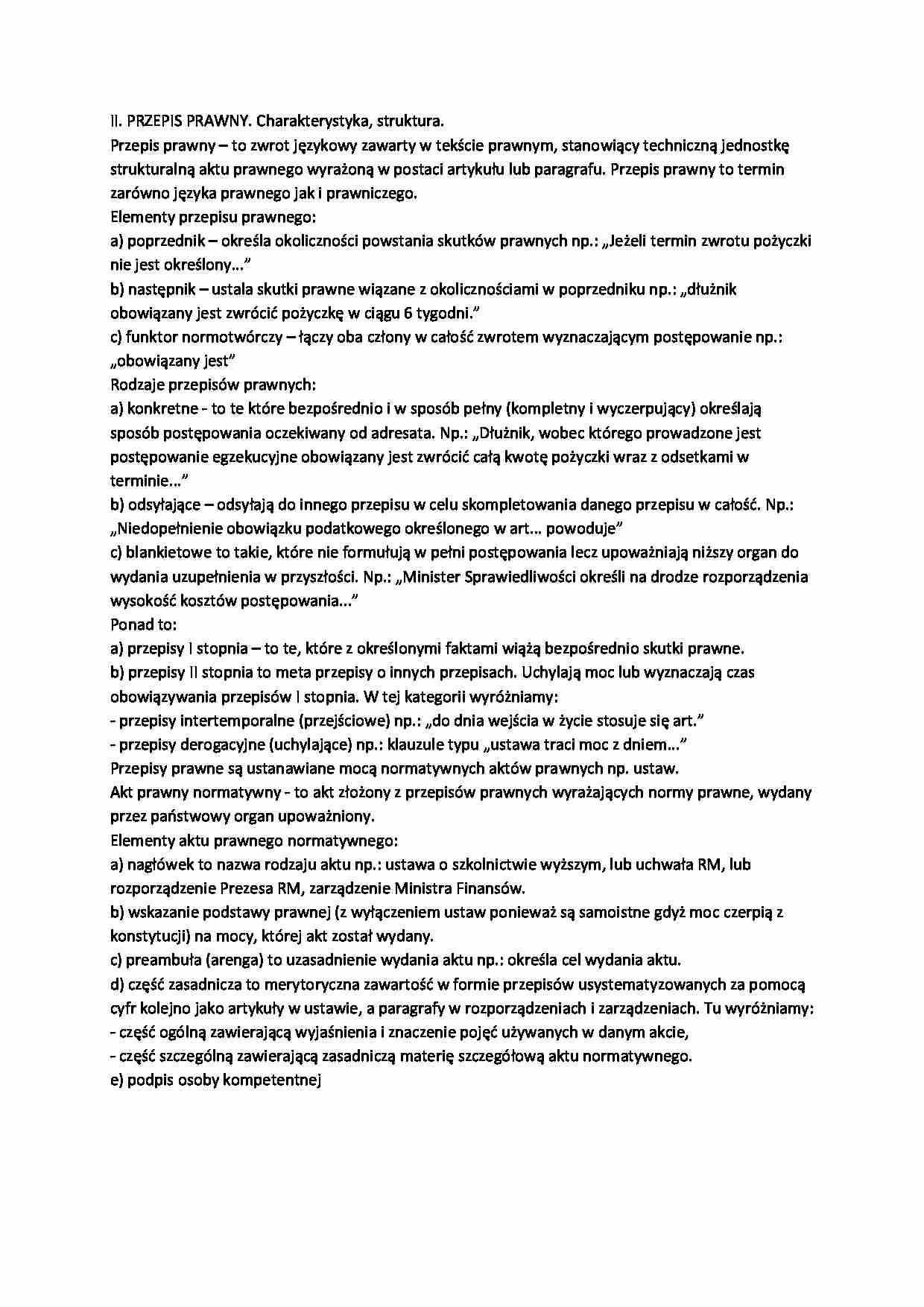 przepis prawny  - omówienie - Poprzednik - strona 1