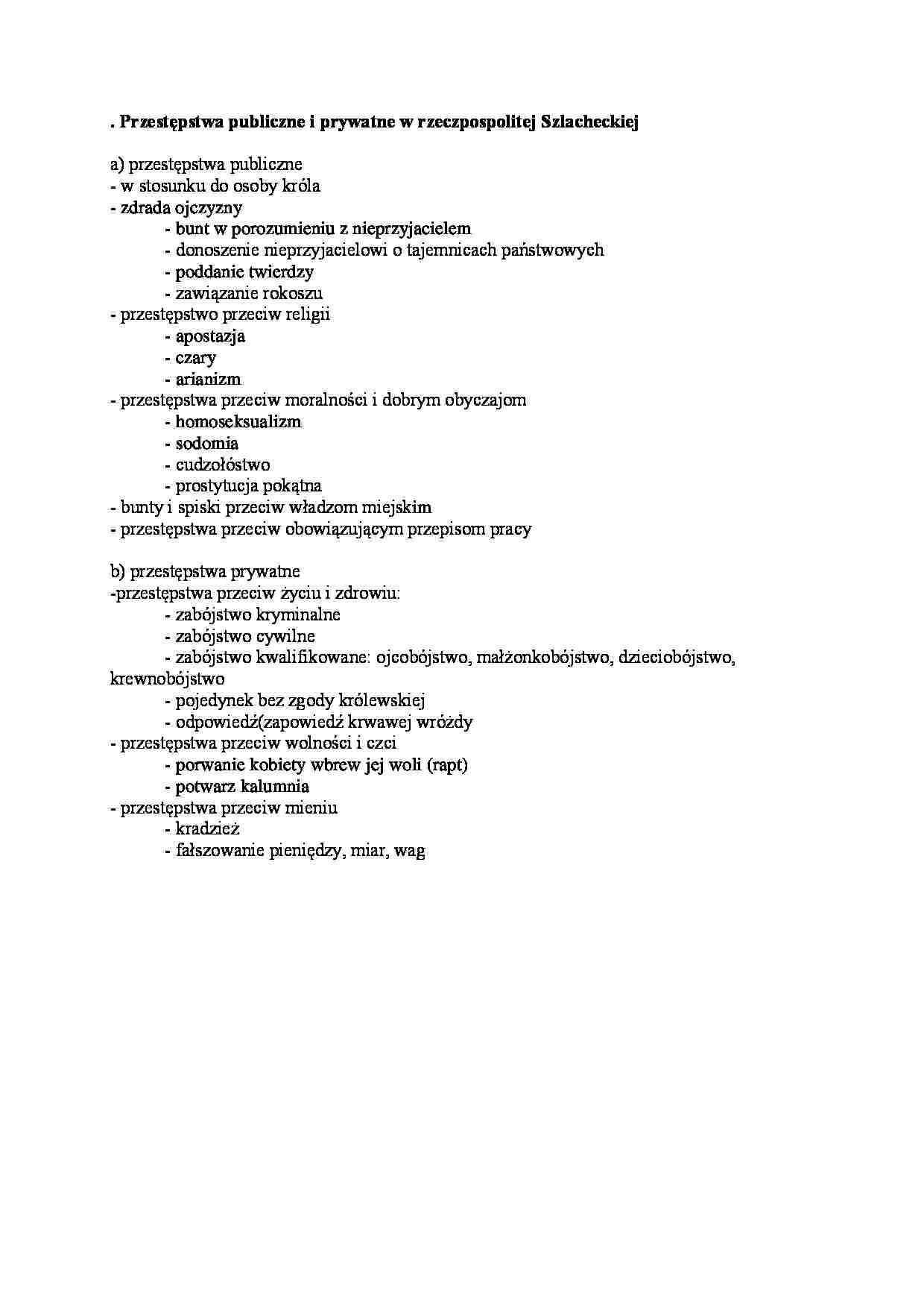 przestępstwa publiczne i prywatne - omówienie - strona 1