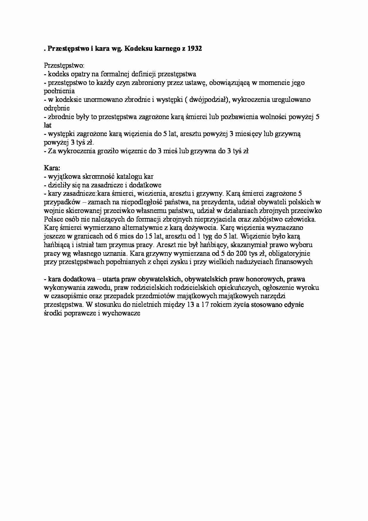 przestępstwo i kara według procesu karnego - omówienie - strona 1