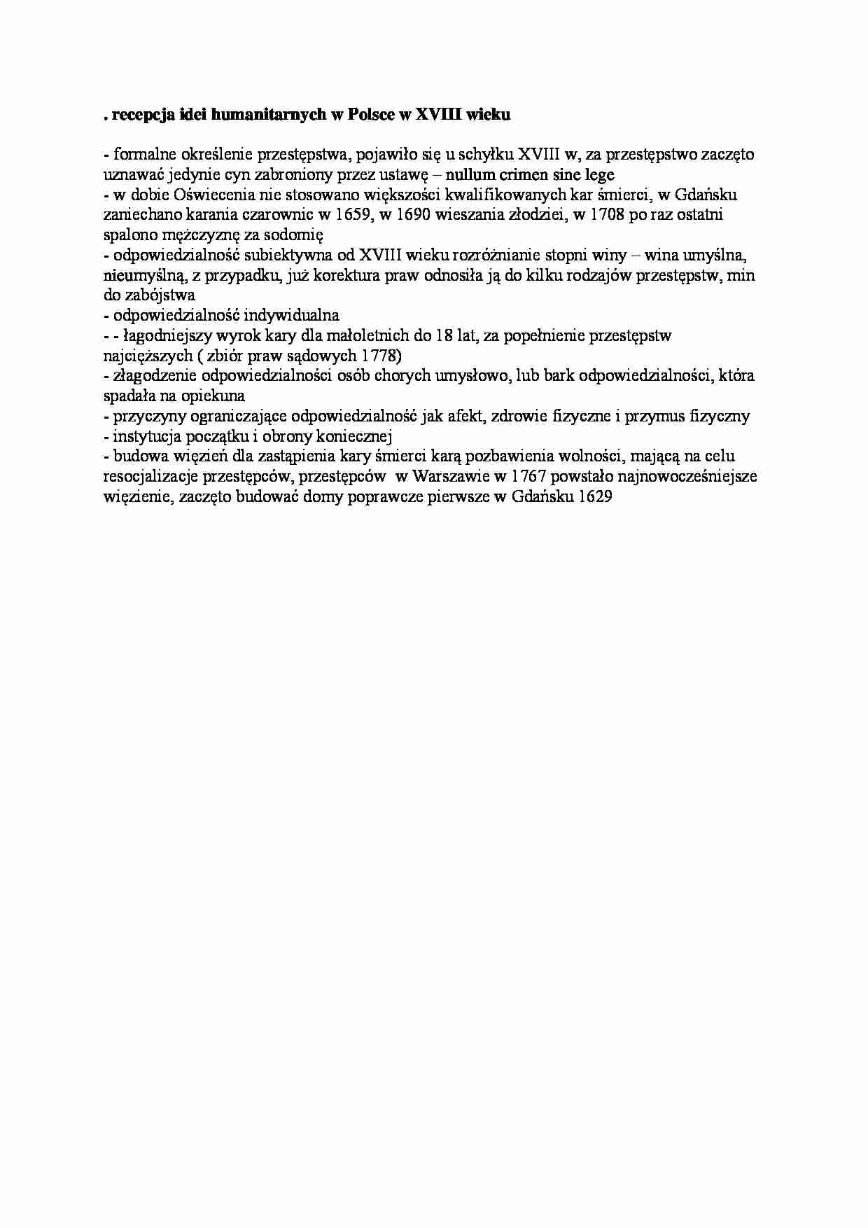 Recepcja idei humanitarnych - wstęp - strona 1
