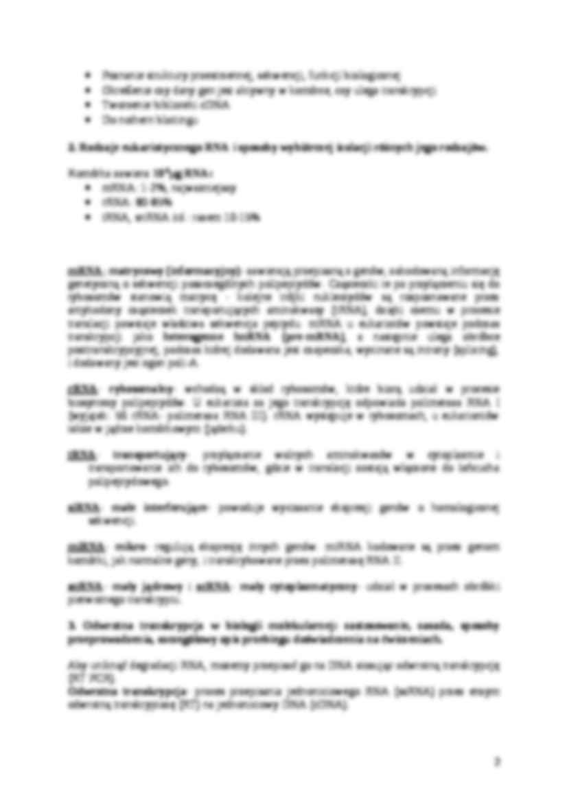 otrzymywanie cDNA - omówienie - strona 2