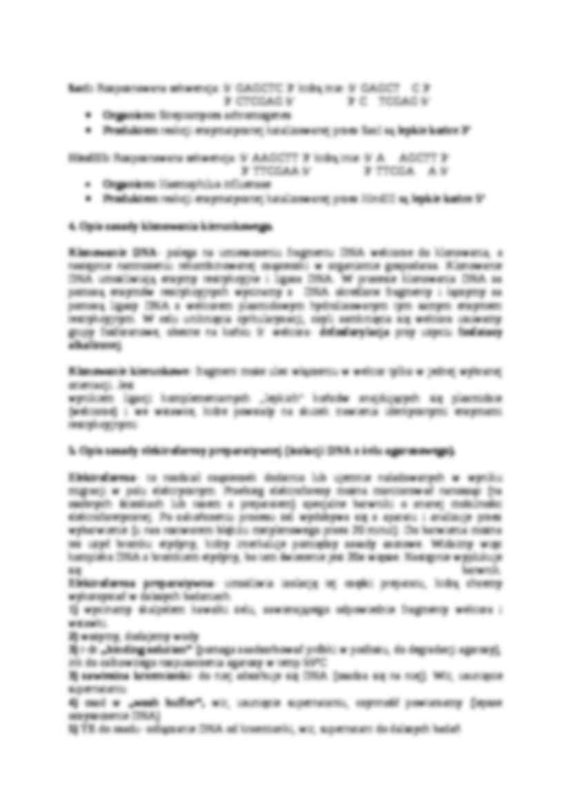  Klonowanie sekwencji genomowej w wektorze reporterowym - omówienie - strona 2