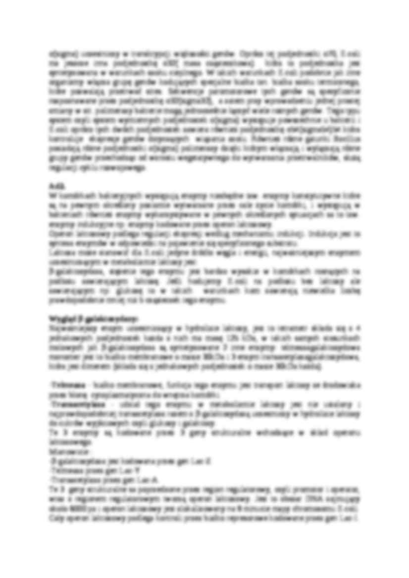  Kontrola ekspresji genu u prokaryota - omówienie - strona 2
