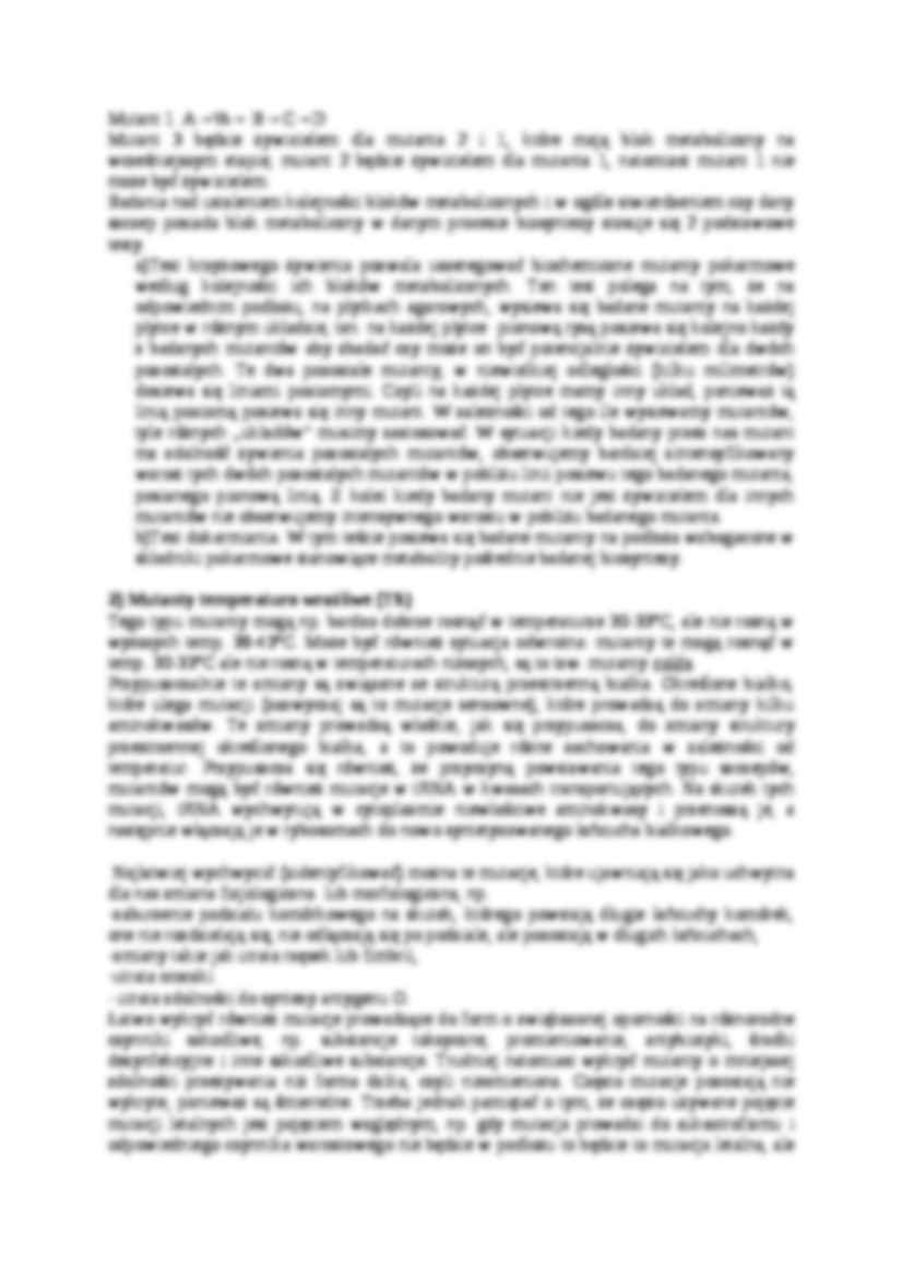  Mutacje i mutageneza - omówienie - strona 3