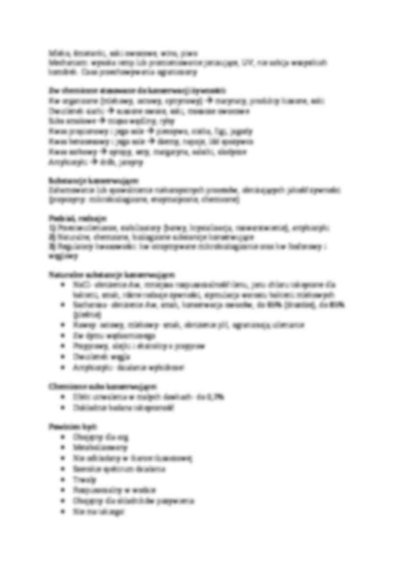  Metody hamowania wzrostu drobnoustrojów - omówienie - strona 2