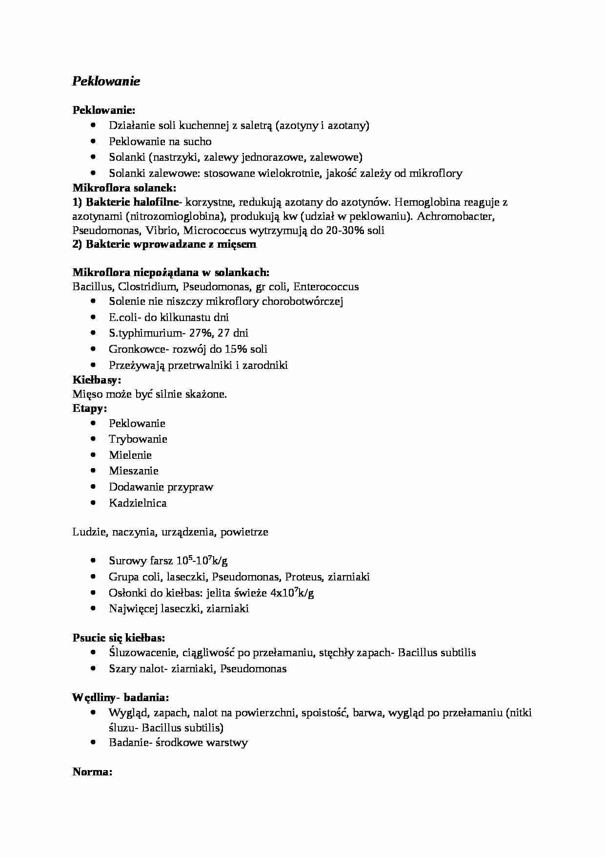  Peklowanie - omówienie - strona 1