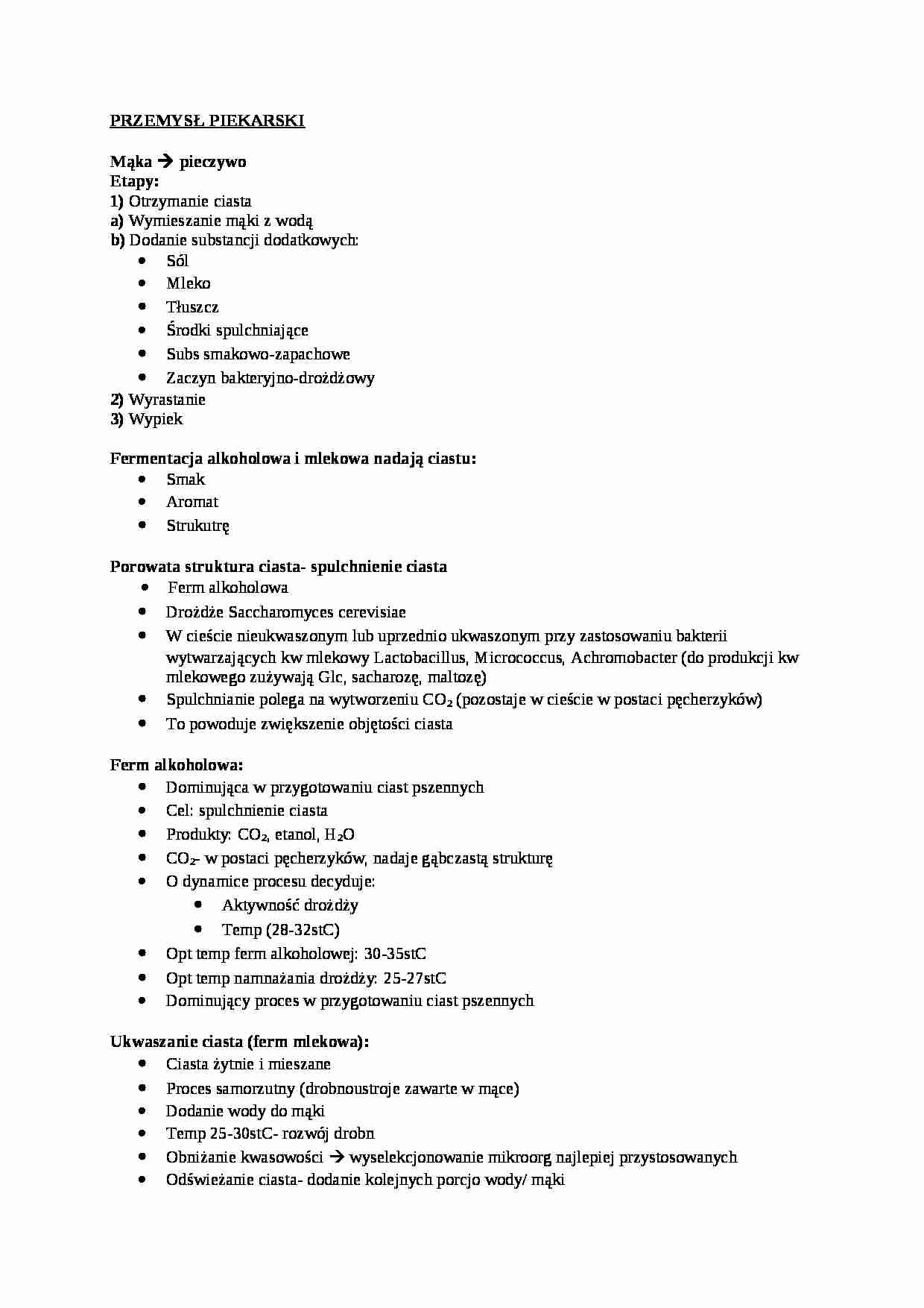  Przemysł piekarski - omówienie - strona 1