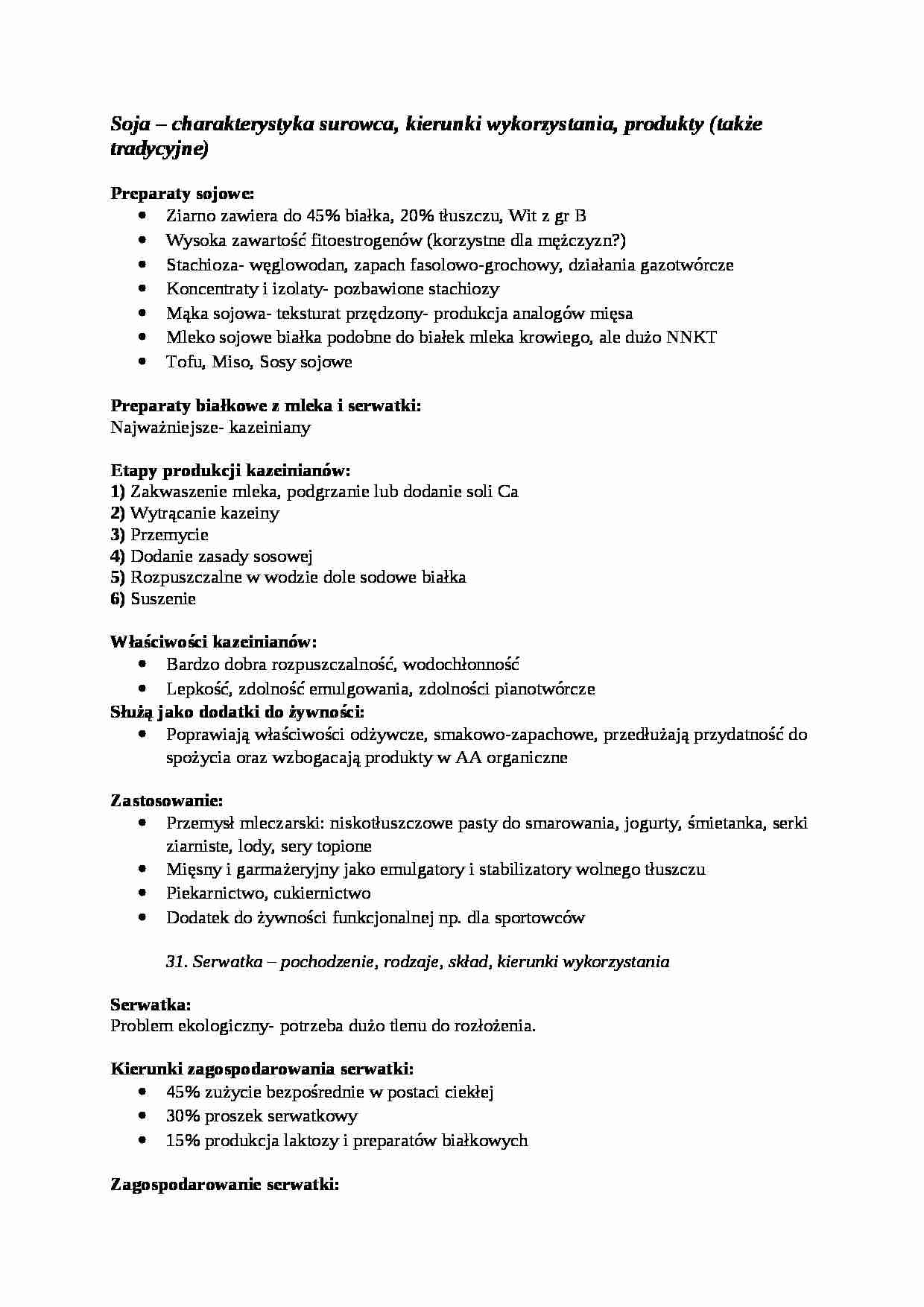 kierunki wykorzystania, produkty - omówienie - strona 1