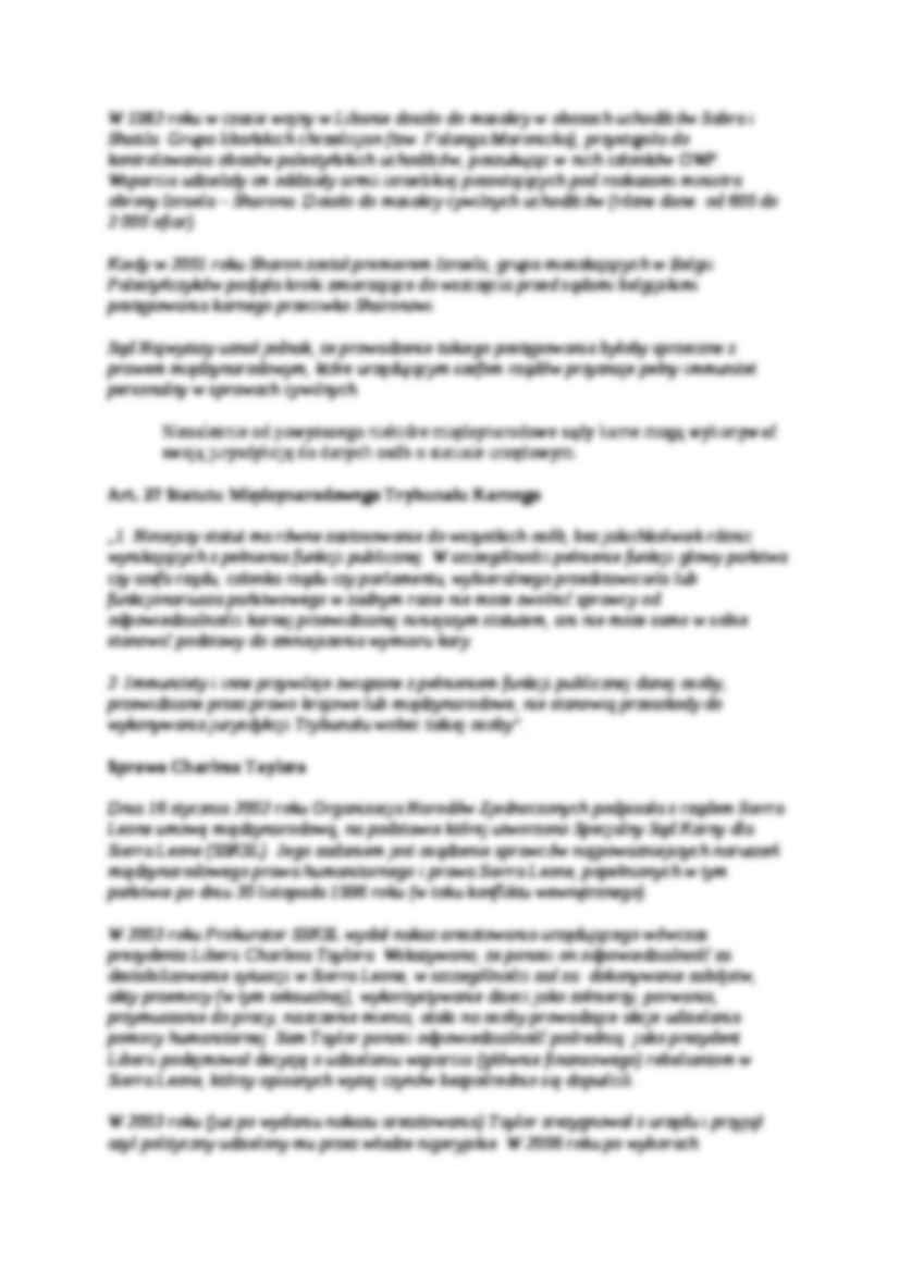 Immunitet jurysdykcyjny głów państw - omówienie - strona 2