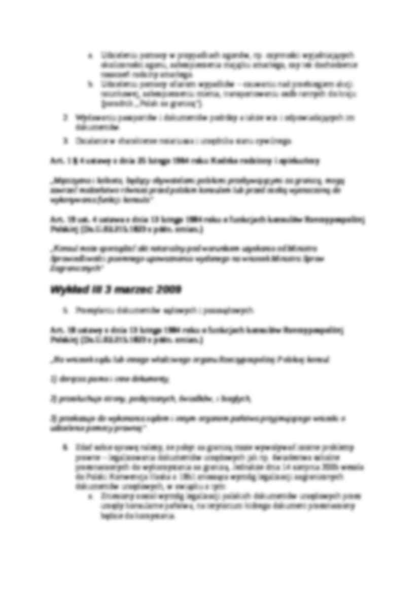 Stosunki konsularne - omówienie - strona 3