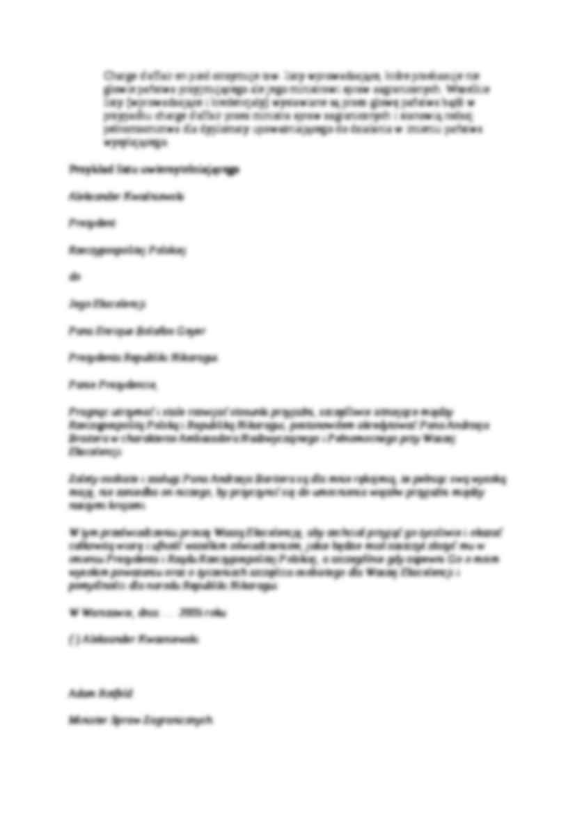 Ustanowienie szefa misji - omówienie - strona 3