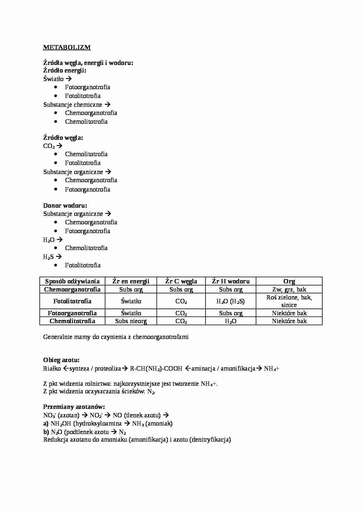  Metabolizm - omówienie - strona 1
