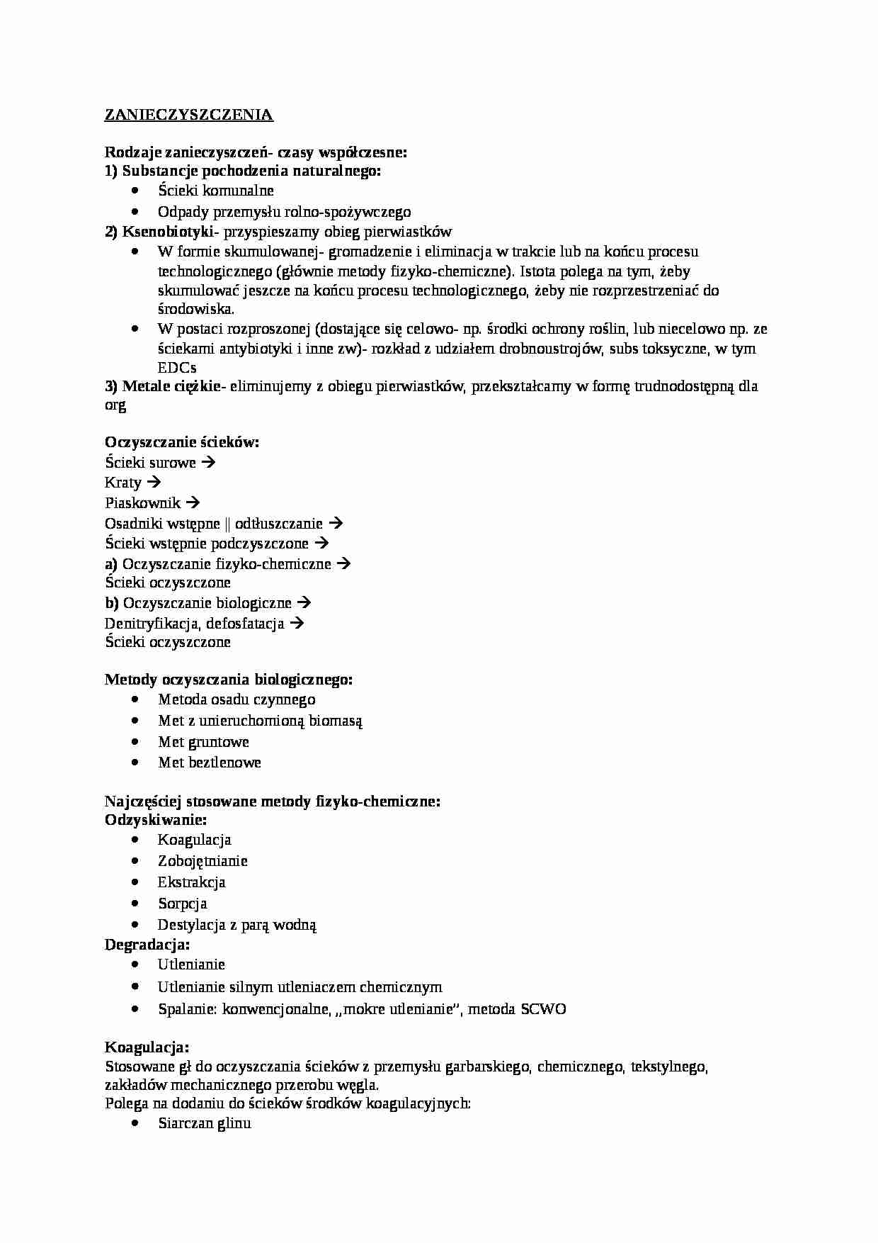 Zanieczyszczenia - omówienie - strona 1